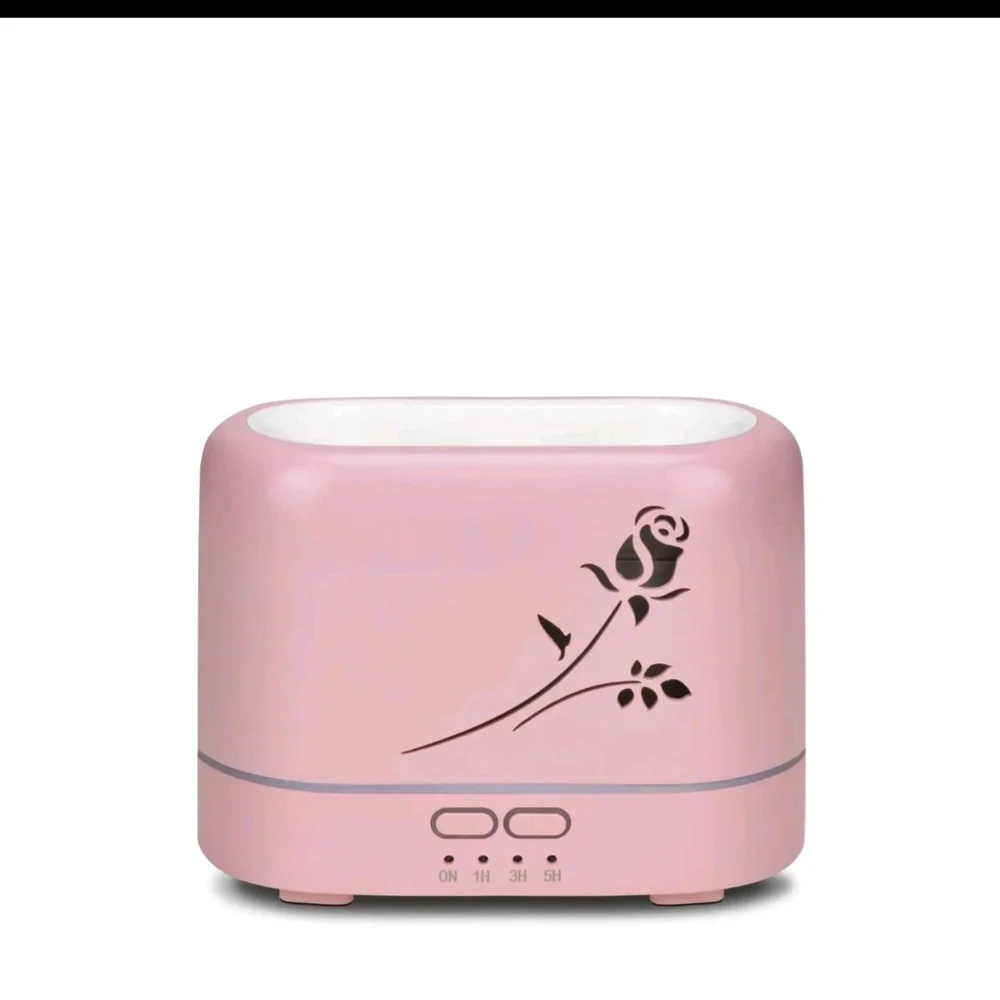 Flame Light Essential Oil Aroma Diffuser By Health Touch W/3 Colors & 3 Timers